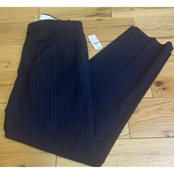 Brooks Brothers 346 Fitzgerald Fit Pants Men Size 35x31 Wool Blend Blue New - Picture 1 of 9